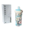 Simple and high-appearance plastic cup, new large-capacity student cup for summer, heat-resistant children's straw water cup Item Picture